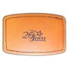 Faux Leather Engravable Patch - Curved Rectangle Thumbnail
