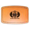 Faux Leather Engravable Patch - Curved Rectangle Thumbnail