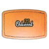 Faux Leather Engravable Patch - Curved Rectangle Thumbnail