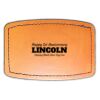 Faux Leather Engravable Patch - Curved Rectangle Thumbnail