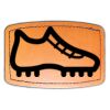 Faux Leather Engravable Patch - Curved Rectangle Thumbnail