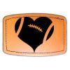 Faux Leather Engravable Patch - Curved Rectangle Thumbnail