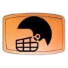 Faux Leather Engravable Patch - Curved Rectangle Thumbnail