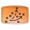 Faux Leather Engravable Patch - Curved Rectangle Thumbnail