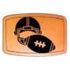 Faux Leather Engravable Patch - Curved Rectangle Thumbnail