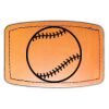 Faux Leather Engravable Patch - Curved Rectangle Thumbnail