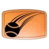 Faux Leather Engravable Patch - Curved Rectangle Thumbnail