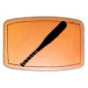 Faux Leather Engravable Patch - Curved Rectangle Thumbnail