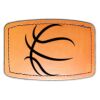 Faux Leather Engravable Patch - Curved Rectangle Thumbnail