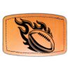 Faux Leather Engravable Patch - Curved Rectangle Thumbnail