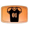 Faux Leather Engravable Patch - Curved Rectangle Thumbnail