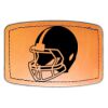 Faux Leather Engravable Patch - Curved Rectangle Thumbnail
