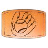 Faux Leather Engravable Patch - Curved Rectangle Thumbnail