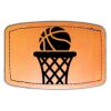 Faux Leather Engravable Patch - Curved Rectangle Thumbnail