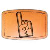 Faux Leather Engravable Patch - Curved Rectangle Thumbnail