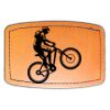 Faux Leather Engravable Patch - Curved Rectangle Thumbnail