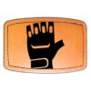 Faux Leather Engravable Patch - Curved Rectangle Thumbnail