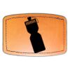 Faux Leather Engravable Patch - Curved Rectangle Thumbnail