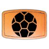 Faux Leather Engravable Patch - Curved Rectangle Thumbnail