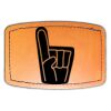 Faux Leather Engravable Patch - Curved Rectangle Thumbnail
