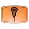 Faux Leather Engravable Patch - Curved Rectangle Thumbnail