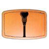 Faux Leather Engravable Patch - Curved Rectangle Thumbnail