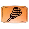 Faux Leather Engravable Patch - Curved Rectangle Thumbnail