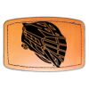 Faux Leather Engravable Patch - Curved Rectangle Thumbnail