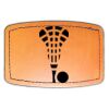 Faux Leather Engravable Patch - Curved Rectangle Thumbnail