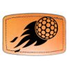 Faux Leather Engravable Patch - Curved Rectangle Thumbnail