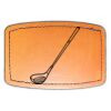Faux Leather Engravable Patch - Curved Rectangle Thumbnail