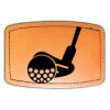 Faux Leather Engravable Patch - Curved Rectangle Thumbnail
