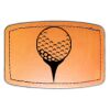 Faux Leather Engravable Patch - Curved Rectangle Thumbnail