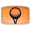 Faux Leather Engravable Patch - Curved Rectangle Thumbnail