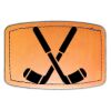 Faux Leather Engravable Patch - Curved Rectangle Thumbnail