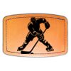 Faux Leather Engravable Patch - Curved Rectangle Thumbnail