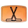 Faux Leather Engravable Patch - Curved Rectangle Thumbnail
