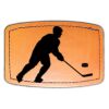 Faux Leather Engravable Patch - Curved Rectangle Thumbnail