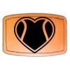 Faux Leather Engravable Patch - Curved Rectangle Thumbnail