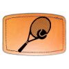 Faux Leather Engravable Patch - Curved Rectangle Thumbnail