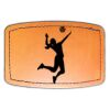 Faux Leather Engravable Patch - Curved Rectangle Thumbnail
