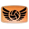 Faux Leather Engravable Patch - Curved Rectangle Thumbnail