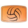 Faux Leather Engravable Patch - Curved Rectangle Thumbnail
