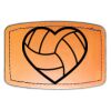 Faux Leather Engravable Patch - Curved Rectangle Thumbnail