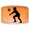 Faux Leather Engravable Patch - Curved Rectangle Thumbnail