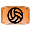 Faux Leather Engravable Patch - Curved Rectangle Thumbnail