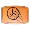Faux Leather Engravable Patch - Curved Rectangle Thumbnail