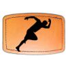 Faux Leather Engravable Patch - Curved Rectangle Thumbnail