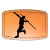 Faux Leather Engravable Patch - Curved Rectangle Thumbnail