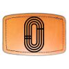 Faux Leather Engravable Patch - Curved Rectangle Thumbnail